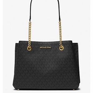 Teagan Large Logo Shoulder Bag Micheal Kors